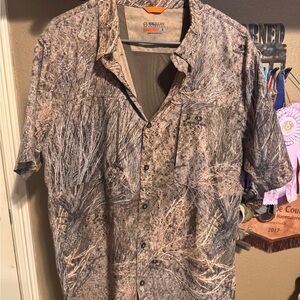 Magellan Outdoors Brown Casual Button Down Shirt